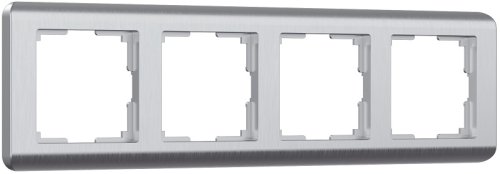 Рамка универсальная Werkel Stream 4-м. серебро картинка